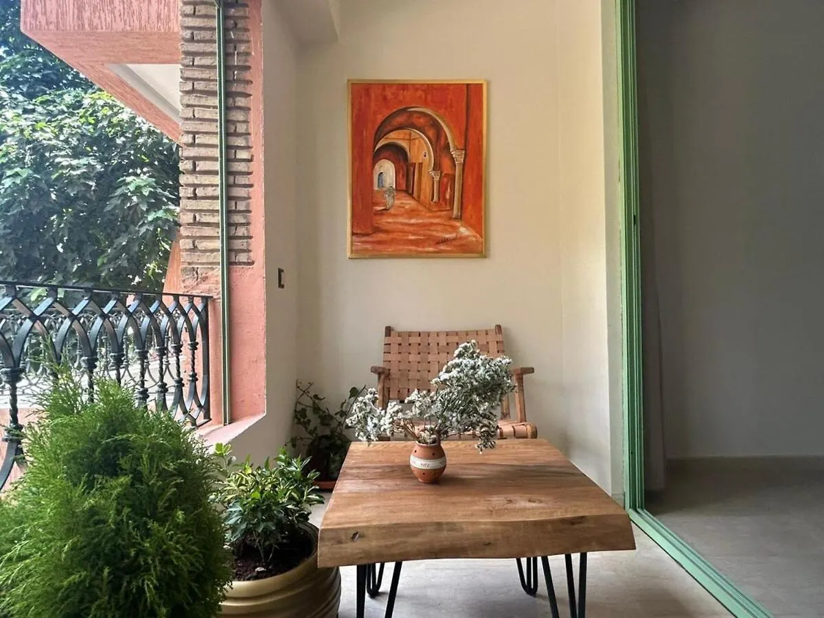 מרקש Hivernage Appt Andalou Avec Balcon Et Piscine מרוקו